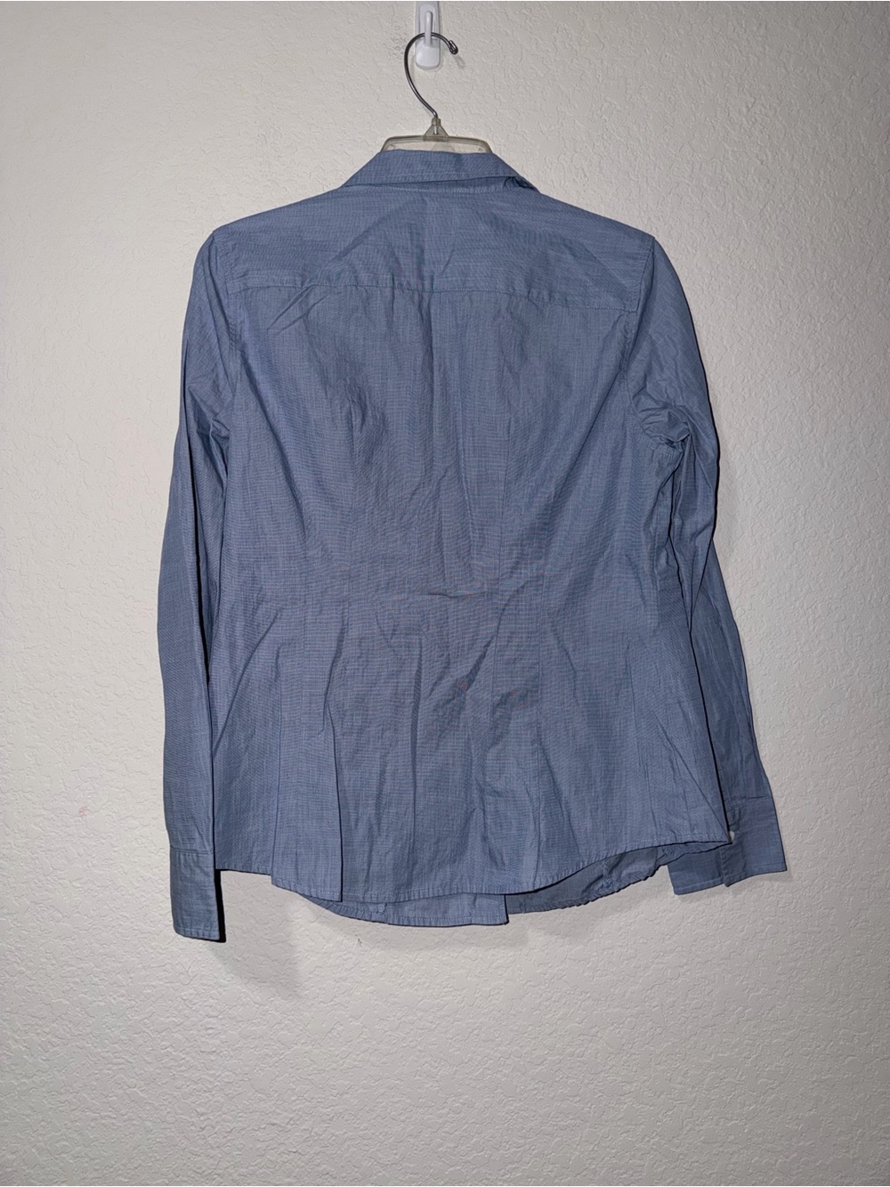 Talbots Blue Button-Up Collared Shirt - Picture 5 of 5